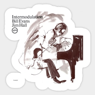 Vintage Bill Jarr Evans Intermodulation Music Album Sticker
